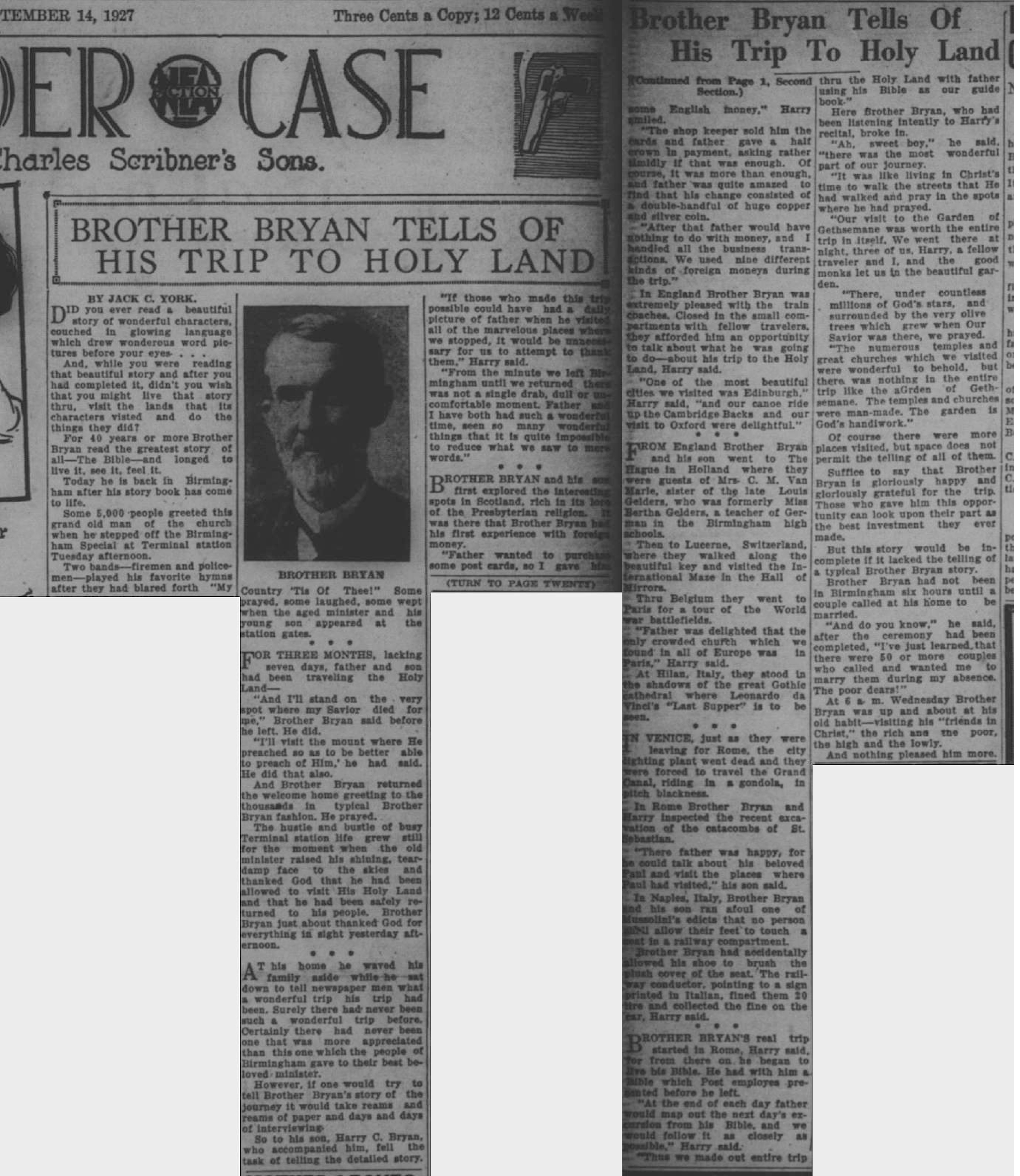 Brother Bryan Tells of His Trip to the Holy Land